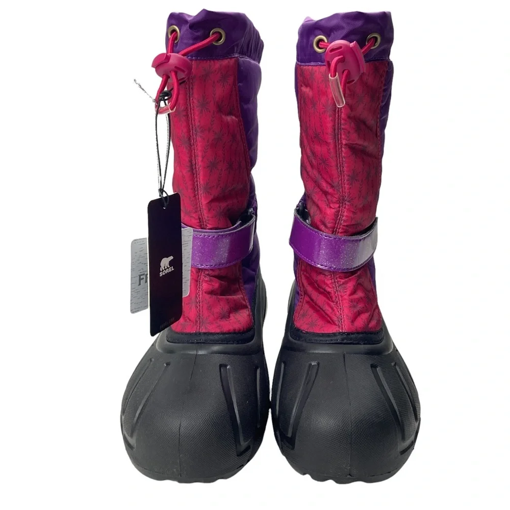 Sorel Disney rain boots toddler Waterproof Little Youth Flurry Frozen 2 PURPLE, - Picture 3 of 13